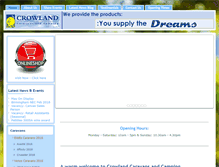 Tablet Screenshot of crowlandcaravansandcamping.co.uk